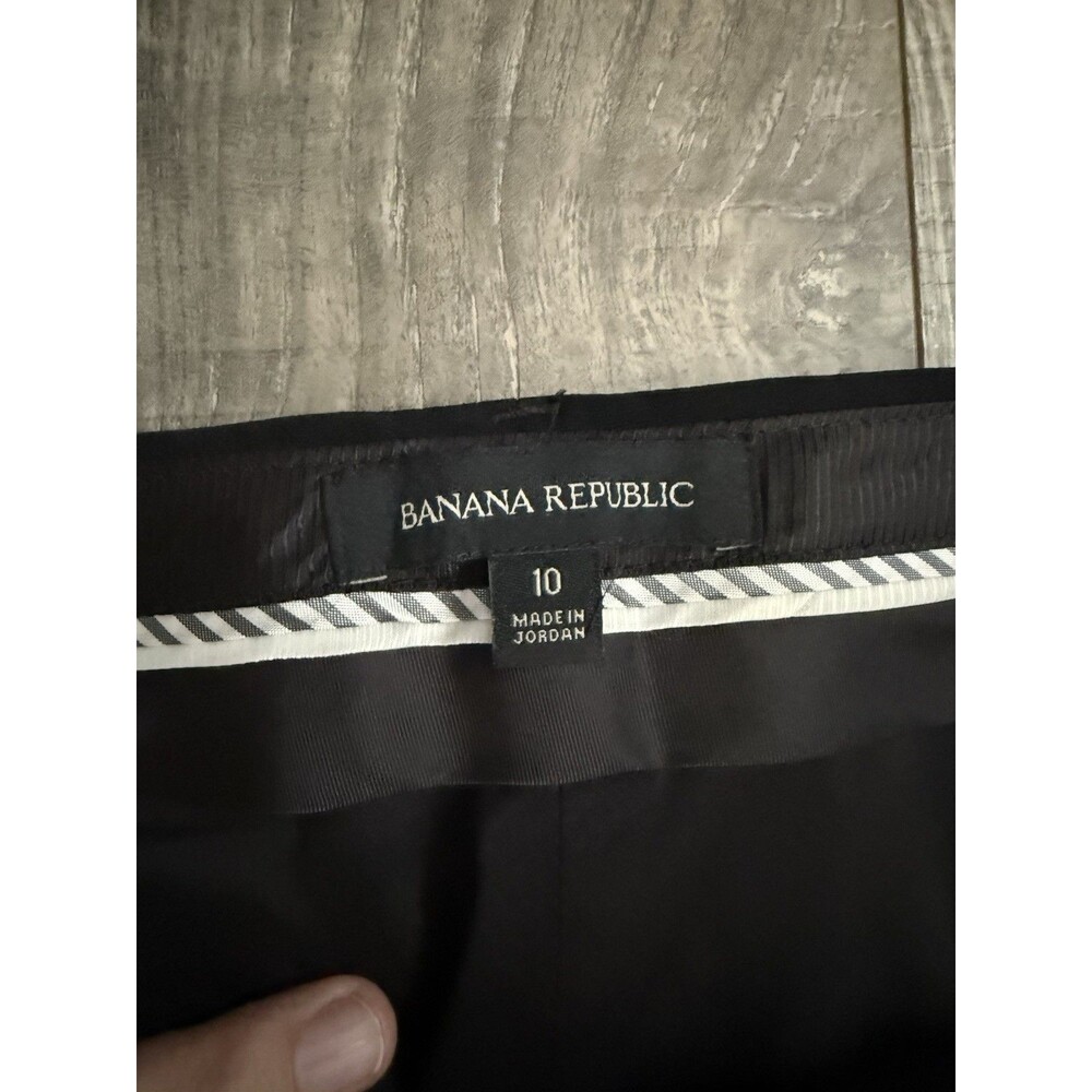 Banana Republic Avery-Fit Black Wool Blend Crop Fit Pant Trousers Women 10x26 - Picture 5 of 9